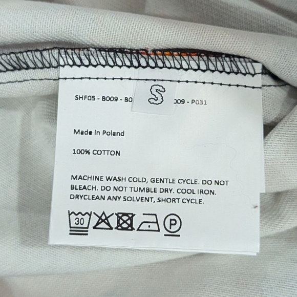 Mens Sky High Farm Workwear "World is Burning" Button Up Shirt Small - Picture 5 of 6